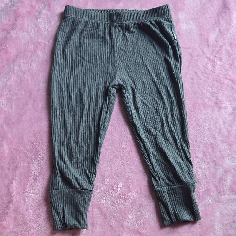 Duray Baby Bamboo Gray Ribbed Leggings